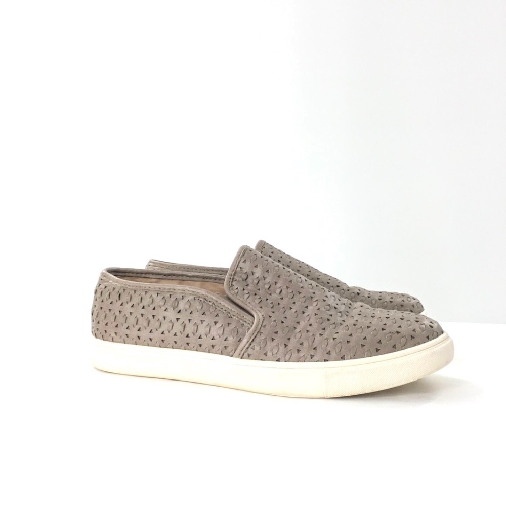 Steve Madden Womens Sneakers Excel Vegan Leather Weave Slip On Shoes Sz 10B